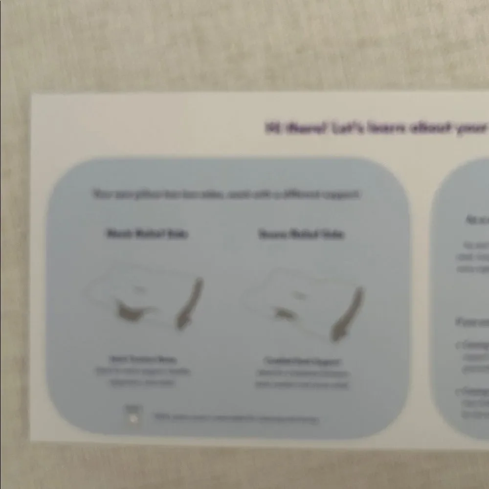 Cushion Lab Neck Relief Ergonomic Cervical Pillow, Grey, NWT display item